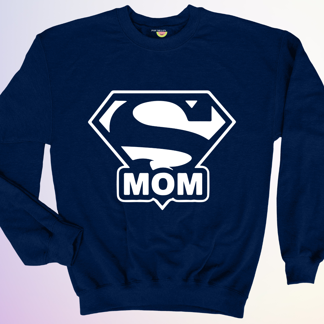 CREWNECK / SUPERMOM LOGO