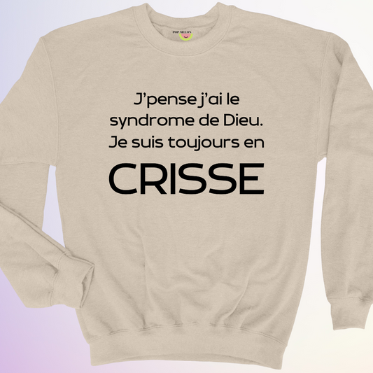 CREWNECK / SYNDROME DE DIEU