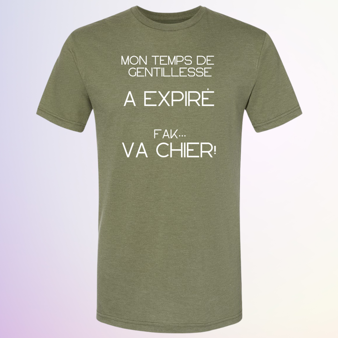 T-SHIRT / TEMPS DE GENTILLESSE EXPIRE