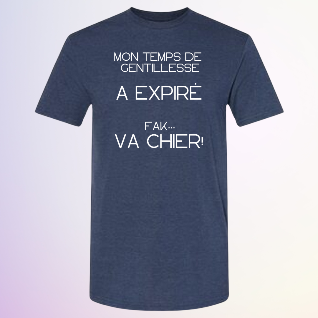 T-SHIRT / TEMPS DE GENTILLESSE EXPIRE