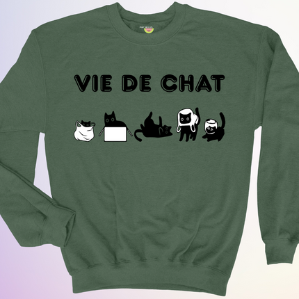 CREWNECK / VIE DE CHAT