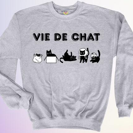 CREWNECK / VIE DE CHAT