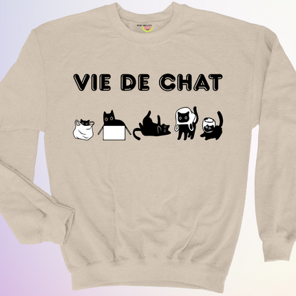 CREWNECK / VIE DE CHAT