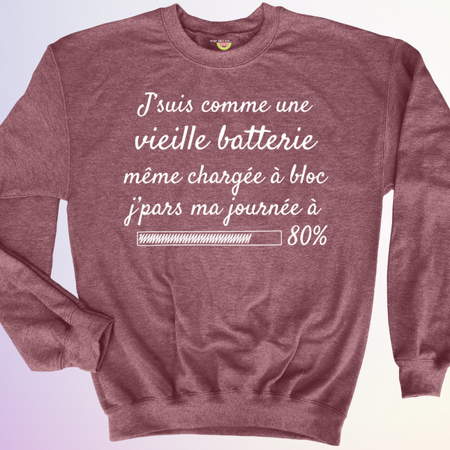 CREWNECK / VIEILLE BATTERIE